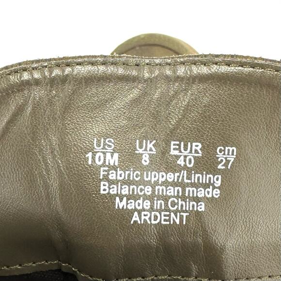 Carlos Santana Ardent Green Ankle Boot Sz 10 Faux Leather Block Heel Zip Closure - Picture 6 of 15